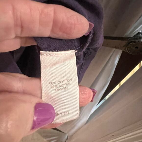 Pure Jill j Jill  purple wrap tunic top size xs - Picture 5 of 5